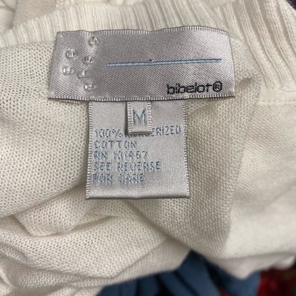 Bibelot 100% Mercerized Cotton Sequin Open Cardigan - Picture 7 of 7